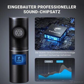 USB herní mikrofon Tonor Q9, černý.se stativem - 6