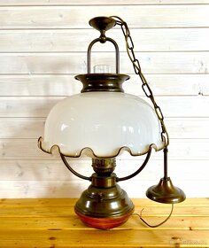 Stará krásná velká lampa ve stylu petrolejky - 6