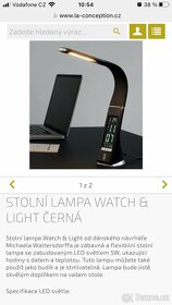 STOLNÍ LAMPA WATCH & LIGHT ČERNÁ - 6