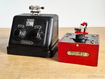 Starožitná rádio krystalka, 2 ks, CENA ZA OBA KUSY - 6