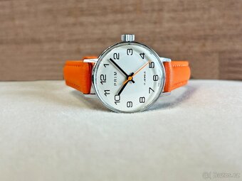 Československé Retro Vintage dámske hodinky PRIM Oranžové - 6