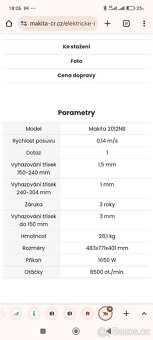 Protahovačka Makita 2012NB se stolem na kolečkách - 6