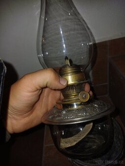 Starozitna petrolejova lampa - 6