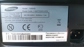LCD Monitor Samsung SyncMaster T200HD 20" - 6