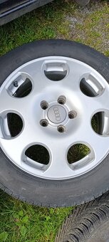 Prodám originální alu kola z Audi A6 C5. Alu R16 5x112 s pne - 6
