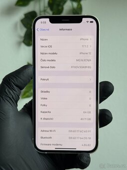 iPhone 12 64GB bílý - DPH - 6