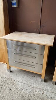 Ikea komoda s nerezovými šuplíky - kuchyn Varde - 6