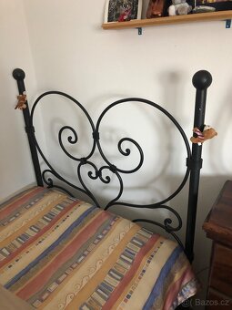 Kovaná/kovová postel 90X200, zakázková výroba - 6