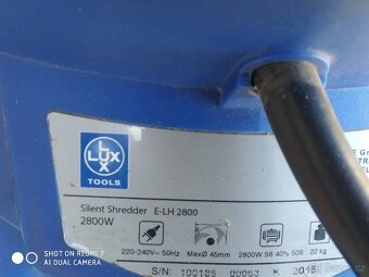 Prodám elektrický tichý Válcový drtič LUX-TOOLS E-LH-2800-28 - 6