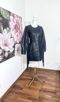 Kožené šaty v Boho stylu 100 % kůže NASTY GAL PC 10.700 - 6