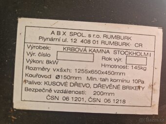 Kamna, krbovky ABX - 6