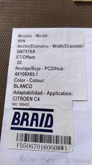 Závodní alu kola BRAID R16 - 6