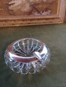Stříbro 0,835 + křišťál, popelník - 6