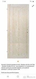 Palubkové dveře plné/nové/smrk - 6