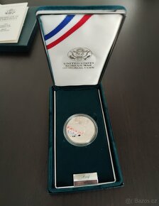 Krásný Ag Dollar, 1991 Včetně certifikace a parádního balen - 6