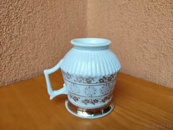 STARÝ PORCELÁNOVÝ HRNEK, MUŠLAK. - 6