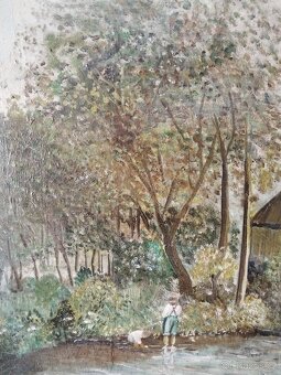 obraz - LETNÍ IDYLKA, olej, J. Nogel - 6
