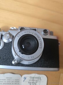 Leica IIIF + F5; 3,5 + kožený obal - 6
