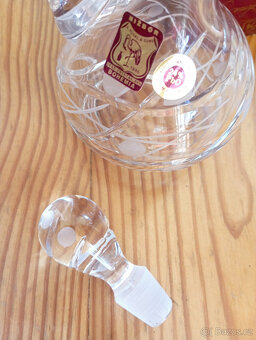 Broušená karafa na ocet/olej ze sklárny Rückl a synové s.r.o - 6