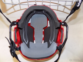 Hokejová helma Bauer IMS 5.0 s mřížkou (černá L + červená M) - 6