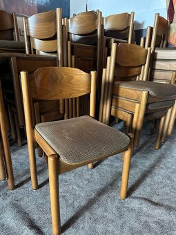 Stohovatelné restaurační židle, rustikální, 21kusů - 6