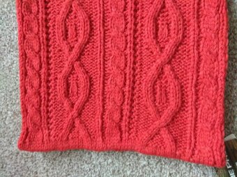 Nové unisex pletené kruhové šály ALPINE PRO - šedá, oranžová - 6