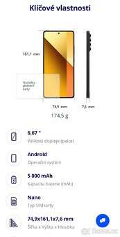 Xiaomi Redmi Note 13 5G 256GB, modrá - 6
