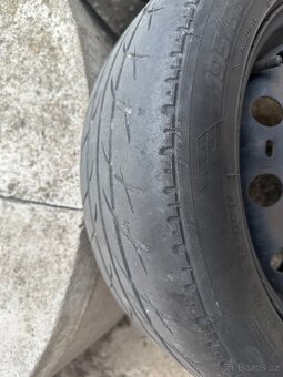 Plechové kola R15 5x100 s pneu 195/55/85V - 6