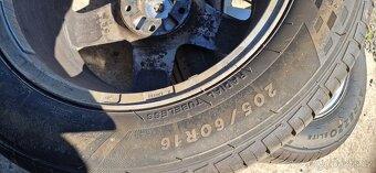 Prodám Originál Alu disky na Peugeot 407 16' Letni pneu 90% - 6
