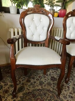 Jídelní set italský 1,8 + 6 židlí kůže –JS7.08 - 6