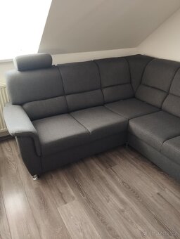 Rozkládací sedací souprava s křeslem a taburetem - 6