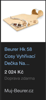 Vyhřívaná deka na zada zn.Breuer - 6