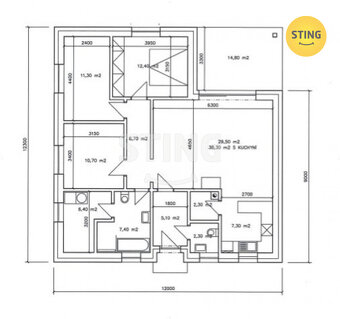 Prodej nizkoenergetického rodinného domu - bungalov , 131219 - 6