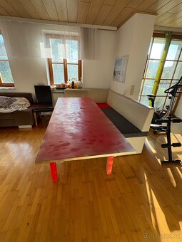 Rohová lavice + stůl - 6