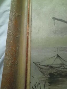 Starý Obraz - Olej - RYBÁŘ - Jan Hlava - 6