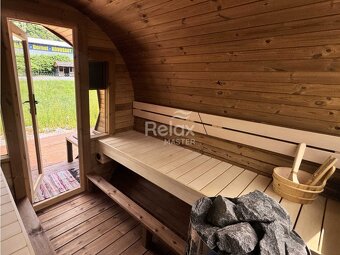 Zahradní sudová sauna 3M - s terasou - 6