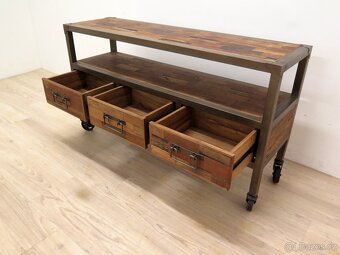 TV stolek v industriální stylu - 6