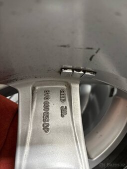 Originál Alu disky Audi + pneu letní zánovní - 6