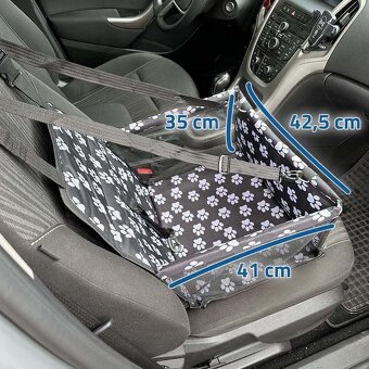 Autosedačka pro psi - středně velké, malé rasy - 6