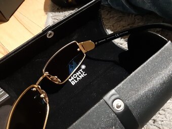 Sluneční brýle Mont Blanc Gold plated - 6