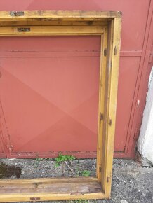 Dřevěné okno trojkřídlé, dvojité - 6