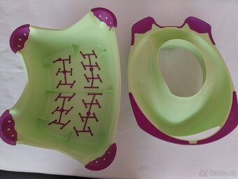 Dětská protiskluzová stolička, adaptér na WC - 6