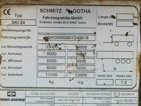 Schmitz SKI 24, HARDOX, 24 CBM, ZVEDACÍ NÁPRAVA, NÁPRAVY SAF - 6