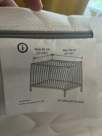 Postýlka a matrace IKEA - 6