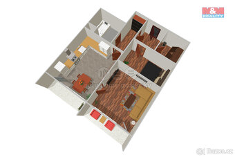 Prodej bytu 2+1, 45 m², Tanvald, ul. Sportovní - 6