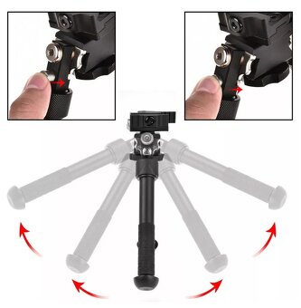 bipod picainny rychloupínák V8 17 - 25cm - 6
