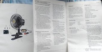 Oscilující ventilátor na 12V - skvělý do auta - 6