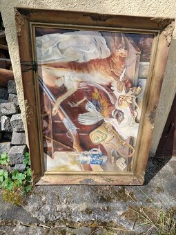 Starožitný šicí stroj a obraz - zdarma za odvoz - 6