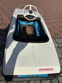 Dětský šlapací Moskvič v perfektním stavů z roku 1987 - 6
