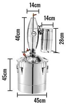 Domácí 70L palírna s teploměrem - 6